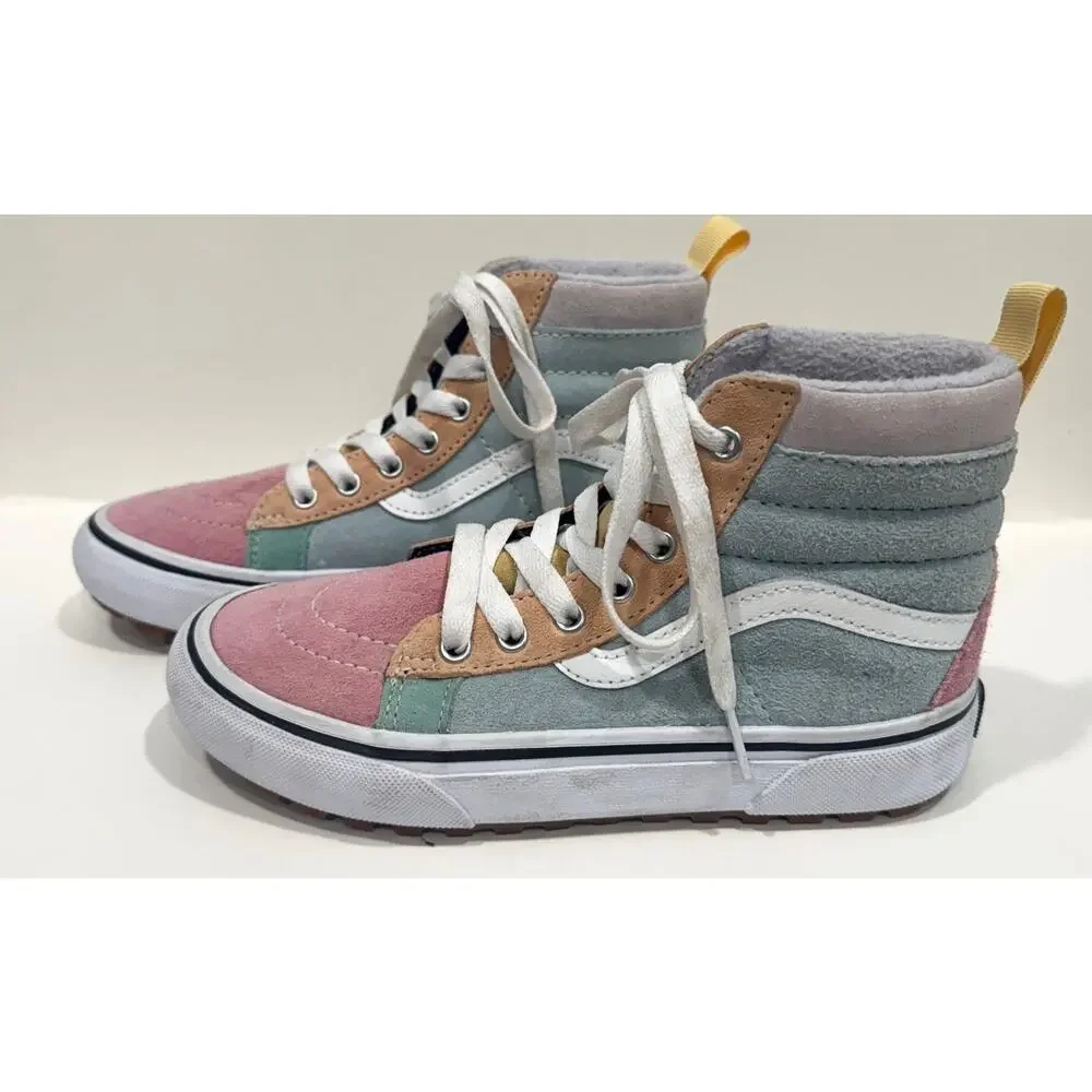 VANS Sk8-Hi MTE-1 Colorblock Pastel Suede High Top Sneakers Big Kids Size 5